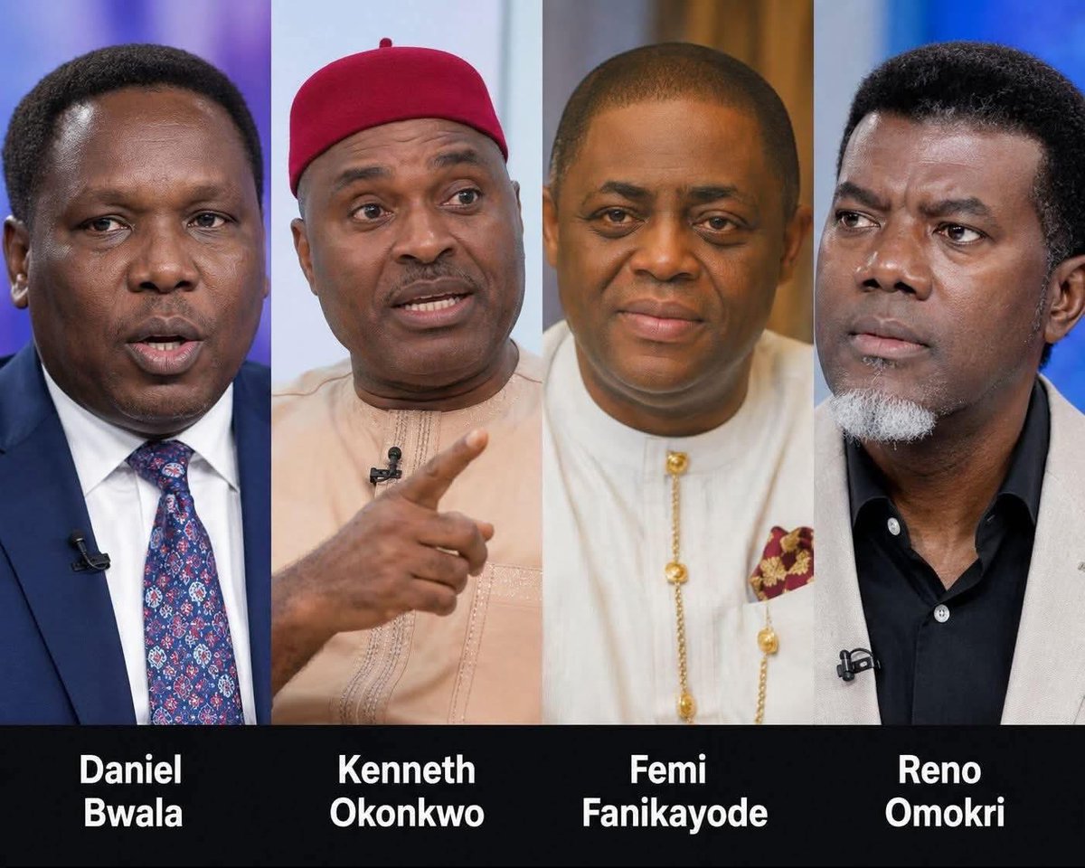 drkenon2's tweet photo. “Bwala representing the North
Okonkwo representing the East
Fanikayode representing the West
Omokri representing the South-South

They are all CHRISTIANS and followers of Christ in uprightness and in telling the truth.”

~Fr. Kelvin Ugwu tells @BwalaDaniel @realkenokonkwo @realFFK @renoomokri