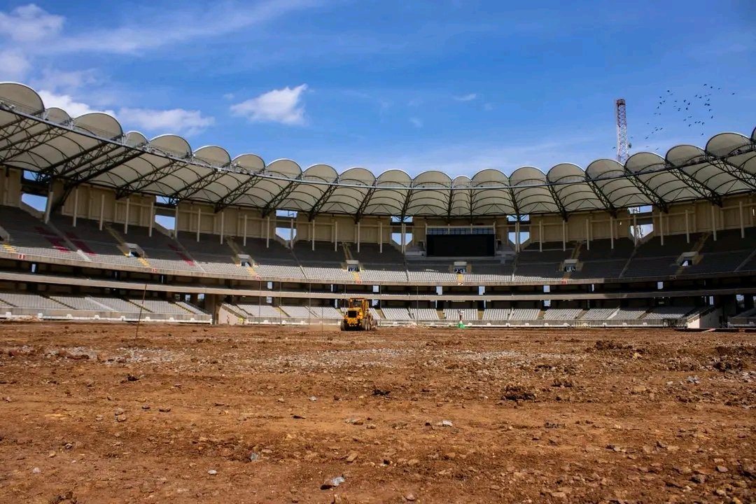 ignyharaz2's tweet photo. Kasarani stadium as expected is undergoing a massive transformation ahead of the AFCON. https://t.co/NUvnx6kjNz