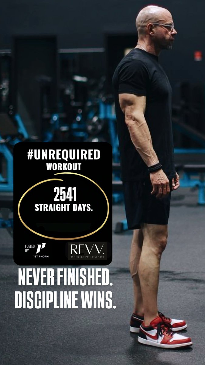 ContinuedFight's tweet photo. 2541 straight days TRAINING.
NO EXCUSES #ATTACKthePROCESS
#UNREQUIRED z
Fueled by @1stPhorm 🔥 @RevvHealth 🔥
Be the EXAMPLE.
DISCIPLINE WINS.
Keep STACKING days⚒️ https://t.co/fCBYJuUWRG