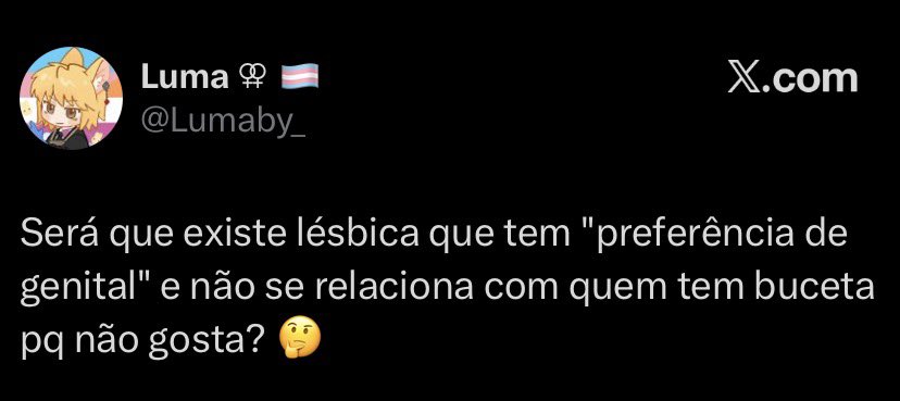 westvvoodie's tweet photo. As vezes parece que a comunidade trans realmente quer obrigar lésbicas a chupar pica pq não é possível uma coisa dessas https://t.co/jmo6wEZoWM
