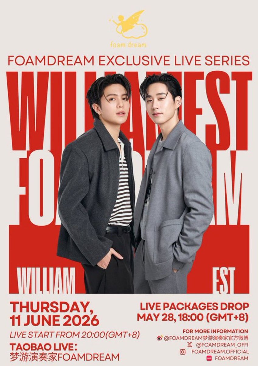 Willestsuportbr's tweet photo. 📅|[10/06/26] AGENDA

Amanhã, 11/06, temos mais um evento de casal 🤧

📍 WILLIAMEST x FOAMDREAM
⏰ 09h 🇧🇷
🔴 TAOBAO: 梦游演奏家FOAMDREAM

App Store: https://t.co/RUdOH378LX

Google Play: https://t.co/RUdOH378LX

O aplicativo não tem tradução para nenhum idioma. Por isso, fizemos passo a passo de como criar uma conta e procurar o canal da live ⬇️

#williamjkp #est_rvp #williamest