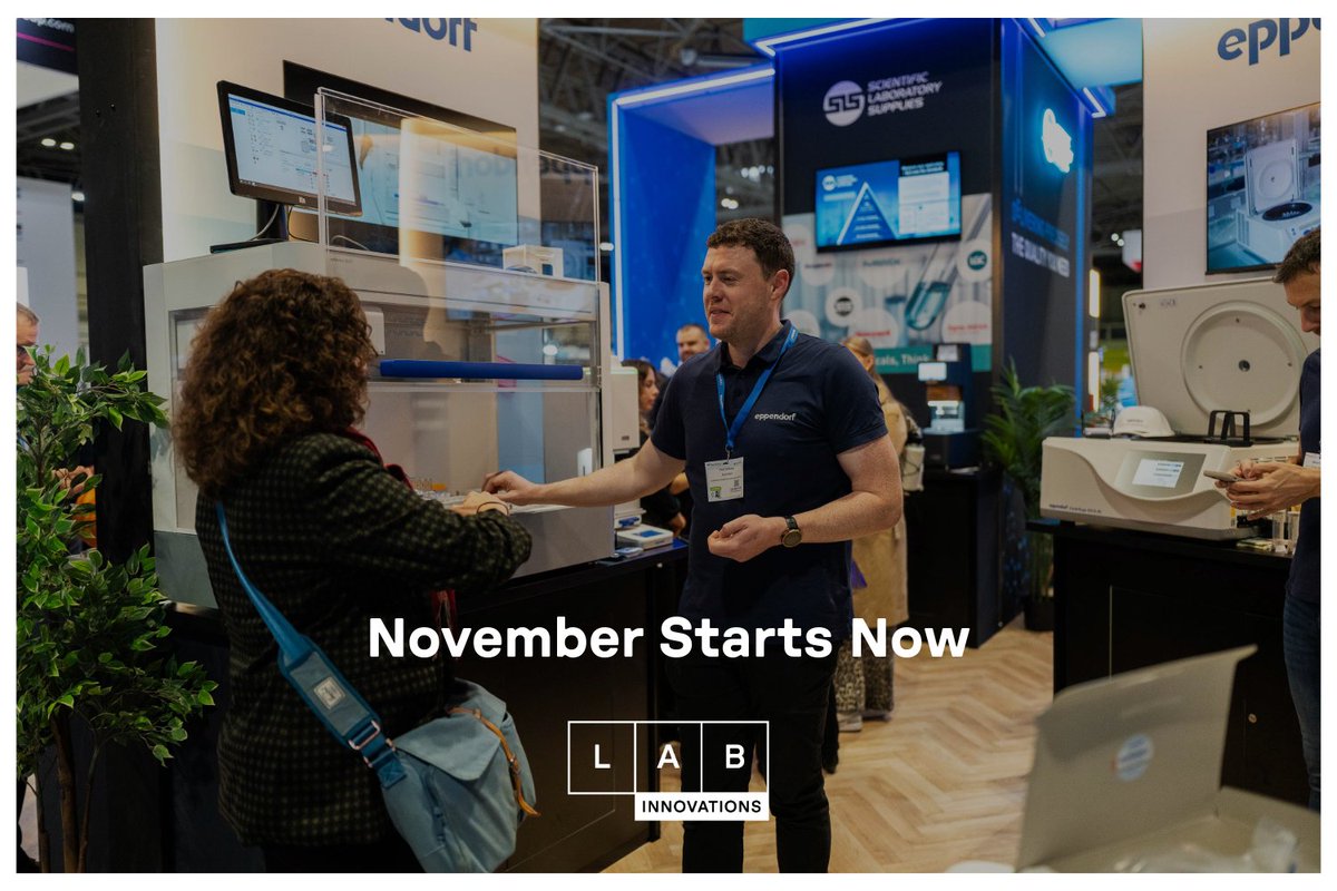 LABINNOVATIONS's tweet photo. November might feel a long way off. In reality, it's closer than you think.

Join 200+ suppliers showcasing innovations and generating valuable new business at the UK's leading laboratory event.

Book your stand for Lab Innovations 👉 https://t.co/MNZSq36TYL https://t.co/aCWg8qlICS