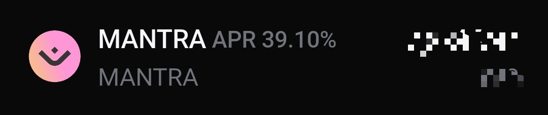Yung_Chib's tweet photo. 39.10% APR.

Read that again.

While most crypto is busy chasing narratives, @MANTRA_Chain is rewarding believers for securing the network behind one of the biggest trends in finance: tokenization.

RWAs are no longer a future concept. Institutions are actively moving onchain, and MANTRA has positioned itself as the infrastructure layer built for that transition.

The market sees a staking APR.

I see an ecosystem still in its early growth phase, rewarding those who understand where the industry is heading.

Sometimes the biggest opportunities aren't the loudest.

$MANTRA is quietly building for a trillion-dollar future. 💚🚀

#MANTRA #RWA #Tokenization #OM