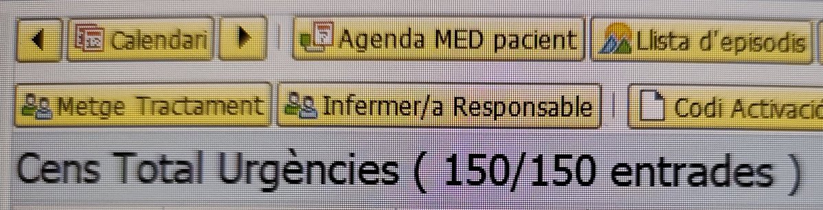 UrgenPSMar's tweet photo. 10/06/2026
150 pacients a Urgències de l'Hospital del Mar 
33 superen les 24 hores 
El més antic supera les 128 hores
Pacient de 85 anys supera les 83 hores
92 anys, 50 hores 
@Pontifex @Pontifex_es una pregària per a aquestes persones. https://t.co/MvjQHWfWVQ