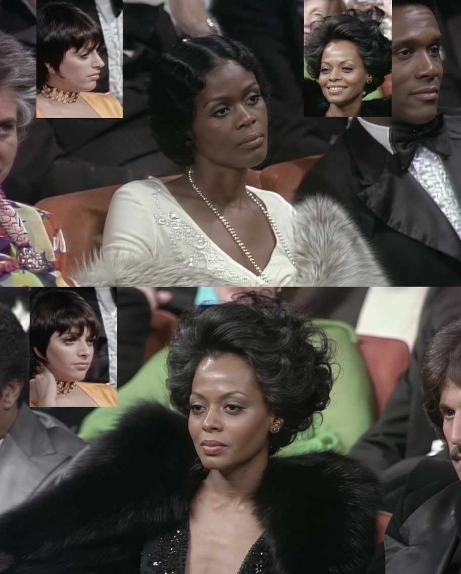 blacktwiterthrd's tweet photo. Cicely Tyson &amp; Diana Ross at the 1973 Oscars the first two Black women nominated for Best Actress in the same year. 🖤 https://t.co/gQqToAkJaX