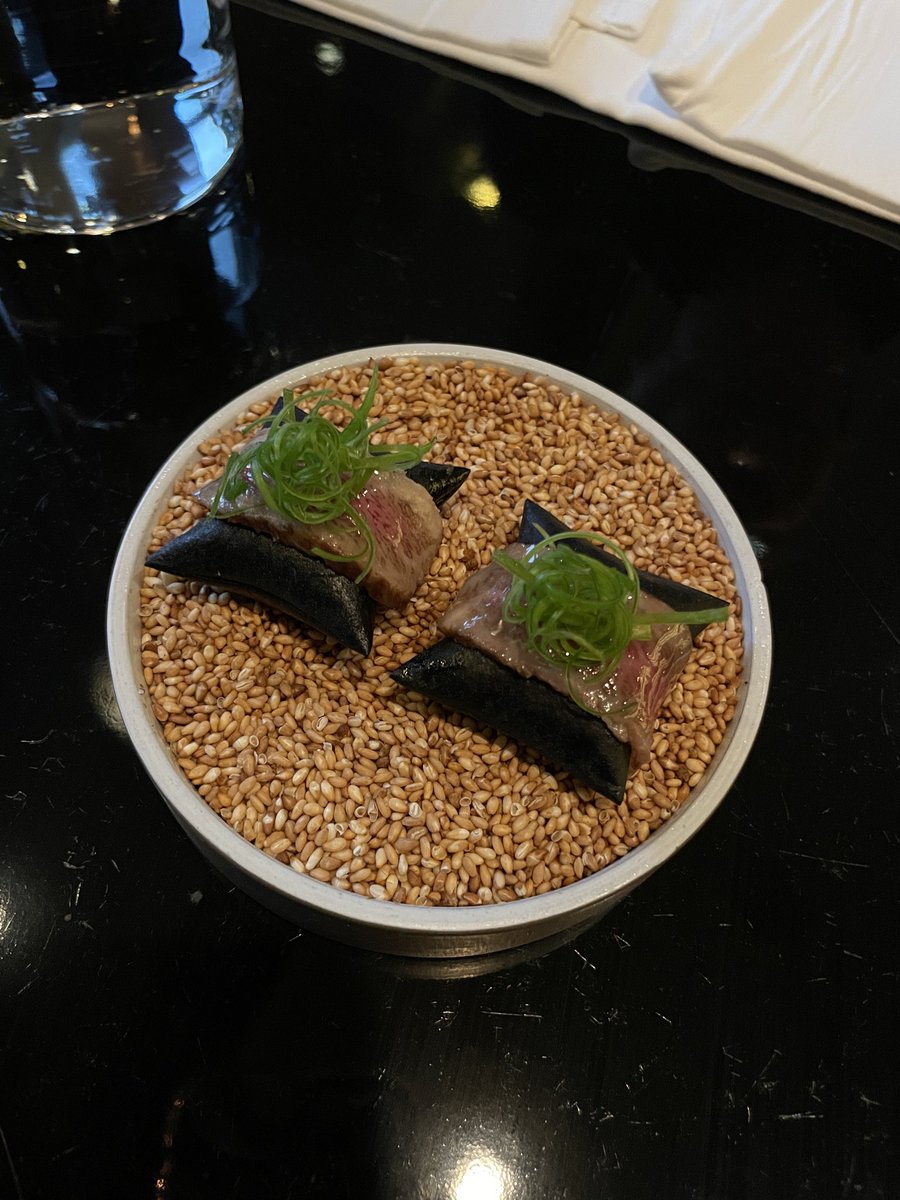 DominaDaemon's tweet photo. Yet another star eaten. Last nights dinner at Protégé in Palo Alto with an ever eager boy dying to serve. https://t.co/ADbkmwsgFp