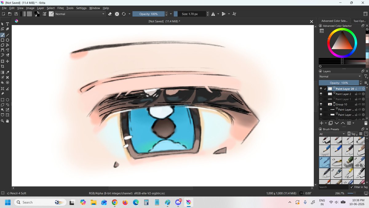 AwesomzY's tweet photo. Trying a new eye style https://t.co/FEhM79A2lc