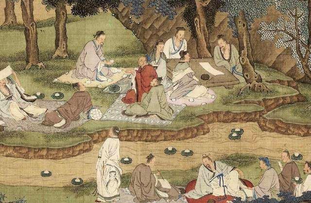 x1ngwu's tweet photo. At the Winding Stream Party, 曲水流觴, poetry arrives with the wine.
On the third day of the third lunar month, during the Shangsi Festival, scholars gather beside a bending stream. Floating cups drift with the current; when one stops before a guest, the moment becomes 1/3
#art https://t.co/zxDuFl2ZqK