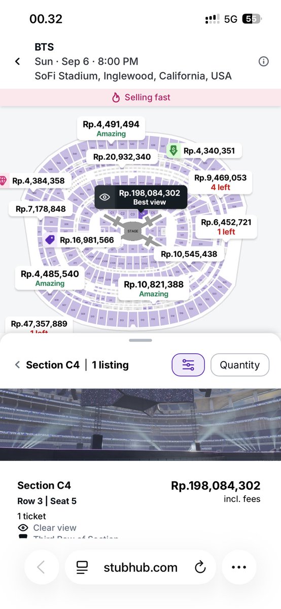 RJarjin's tweet photo. Anjir. Gila. Tiket bts seharga Atto 1 https://t.co/OYwrr6GThR