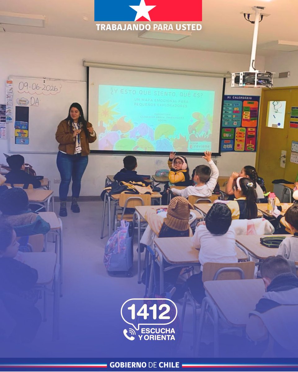 PrevieneSan's tweet photo. Prevención Universal,  SENDA Previene de la Municipalidad de San Carlos realizó taller dirigido a estudiantes de 1° básico del Colegio Concepción, enfocado en el reconocimiento, comprensión y manejo de las emociones.
#SENDAesPrevención
#MesDeLaPrevención https://t.co/Mb1i9NX4re