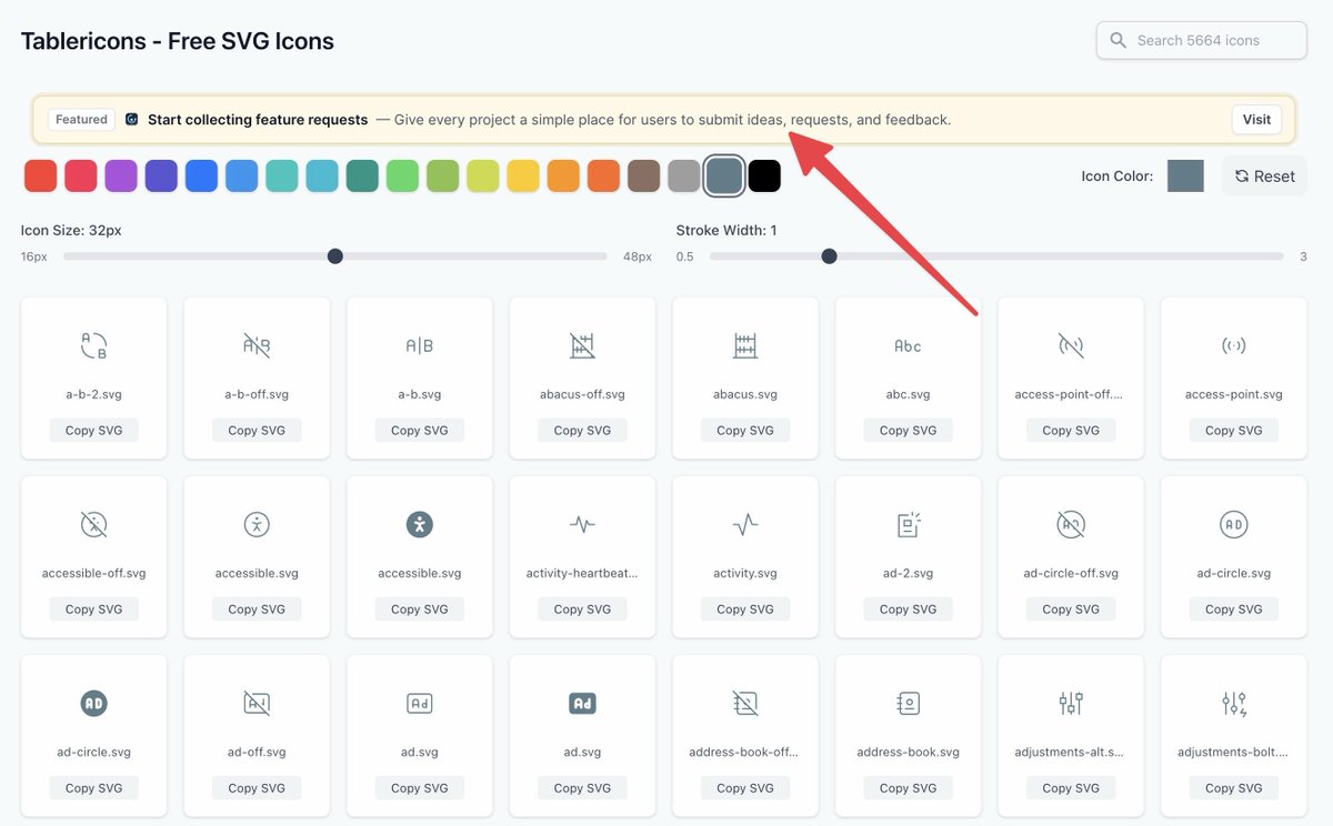 csaba_kissi's tweet photo. 🚧Day 7/365 of 0 → $4,000 MRR SaaS challenge.

Today, I installed banners on my side projects that link to  Featurenest․com 

I expect to get about 50-100/day to the site.🤔

I don't expect too much from this, as they're not extremely targeted visitors

Also installed a few "Request feature" links.🔗

Looking for beta testers, so if you have a project and want to collect feature requests or feedback, ping me.

I can also onboard you on a 1:1 call.