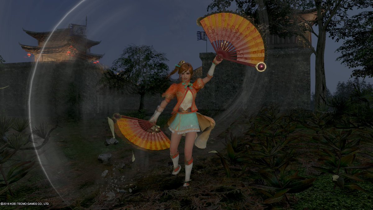 Da Qiao and Xiao Qiao in dynasty warriors 9 🪭🪭❤️🧡
