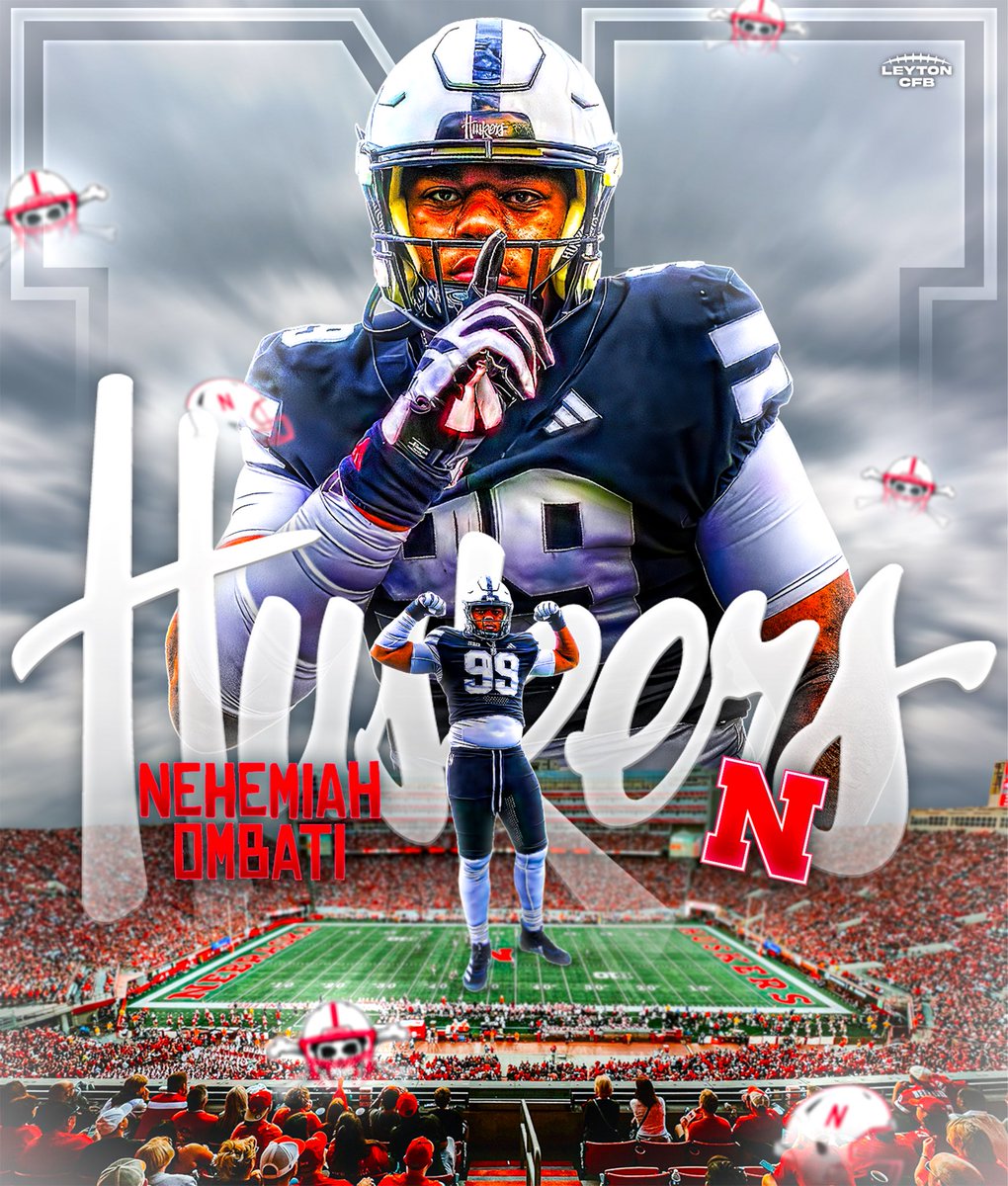 LeytonCFB's tweet photo. BREAKING: Four-star DL Nehemiah Ombati has committed to Nebraska, per sources.

Nehemiah is the No. 28 DL in the class of 2027.

He ultimately chose Nebraska over Missouri.

#GBR https://t.co/aflc4OcGTj