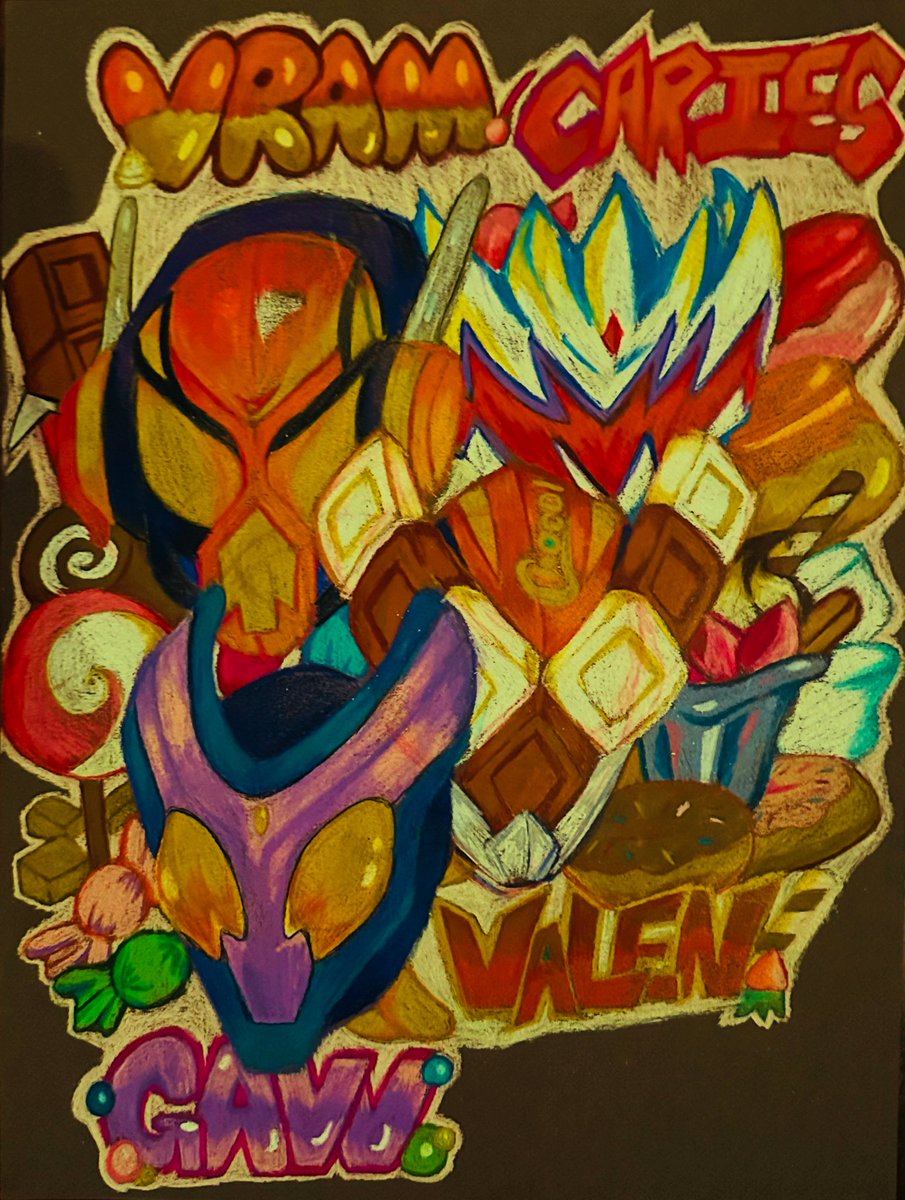 SuperGoGoStar's tweet photo. Finished Kamen Rider Gavv a while back and I love it! Probably my favorite Kamen Rider season after Ex Aid! Which I also finished. Here’s some fanart I drew of Gavv. Vram/Lakia is my favorite Kamen Rider of Gavv! #kamenrider #fanart https://t.co/2qgY68stgt