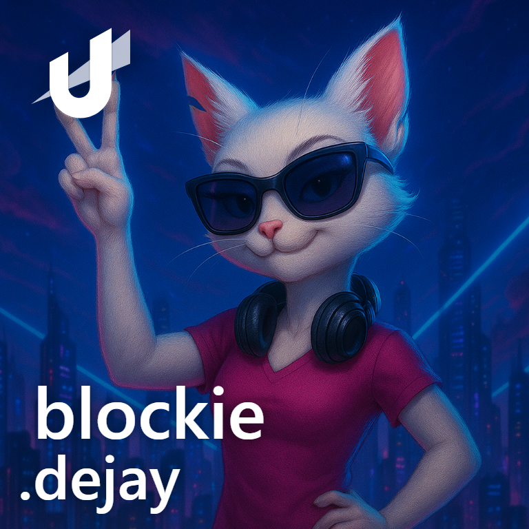 JohanPoyhonen's tweet photo. "Get a .dejay Web3-domain while your name is still available!! If you don't own it.... someone else will!" - Blockie  🙀 https://t.co/J2QQqbPQFg