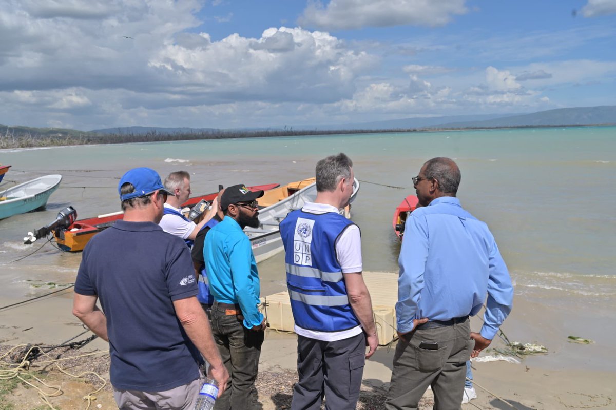 MichMuschett's tweet photo. Development is the first line of defence against crises.

During the #UNDPEB, @alexanderdecroo highlighted @UNDP’s support to Jamaica 🇯🇲 following Hurricane Melissa, helping communities not only recover, but rebuild in a more resilient way for the future.

✅ Recovery linked to resilience
✅ Communities at the center of development solutions
✅ Stronger systems to withstand future shocks

We also thank the countries of Latin America and the Caribbean for their valuable interventions and continued commitment to advancing sustainable and resilient development across the region.

#UNDPEB: https://t.co/5CzLblgMlD