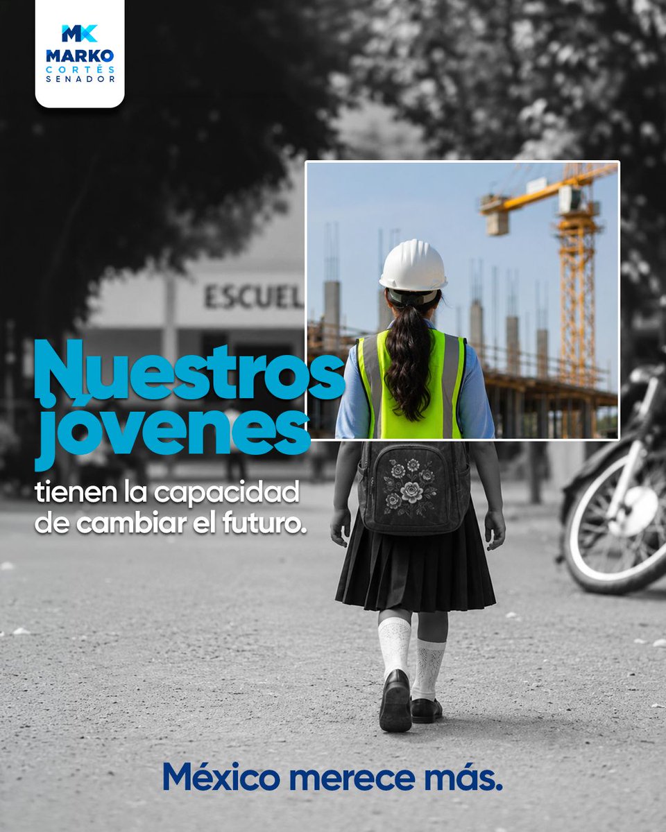 MarkoCortes's tweet photo. El futuro de México ya está aquí. Invertir en nuestros jóvenes es creer en un país con más crecimiento, innovación y esperanza. #MéxicoMereceMás https://t.co/lIK7JsFKzv