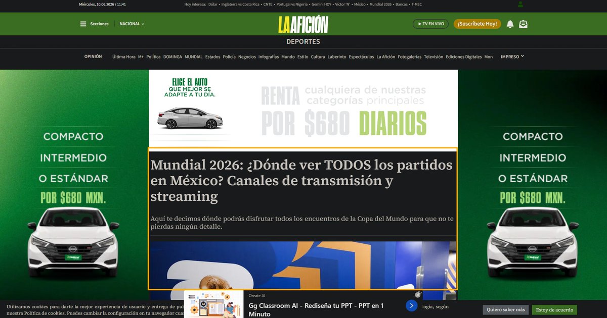 CloudSentry_'s tweet photo. @Milenio su website es una patada en los huevos. Se quedaron en el 2000. De verdad? 20% de la página para leer? https://t.co/95sU3GIgyi