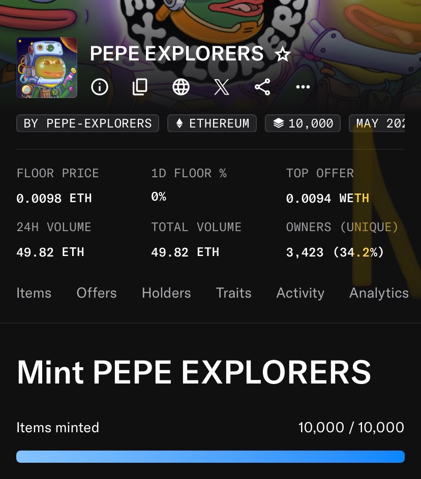 VantageNFT_eth's tweet photo. 2$ —> 16$

over 30 @PepeExplorers spots were given to the vantage community. 

absolute big win from our super team member @jokerSB99 for the big push 

this is simply just; Taking adVANTAGE 💪 https://t.co/tLk8N4Oi6I