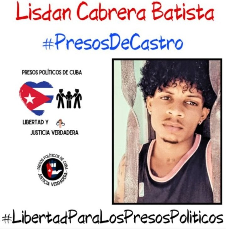 DavidR9258's tweet photo. Lisdan Cabrera Batista 

NO podemos abandonar a los INOCENTES que están en las mazmorras Castristas

#ProhibidoCallar
EXIGIMOS la LIBERACIÓN de los #PresosDeCastro

#LibertadParaLosPresosPoliticos
#AbajoLaNarcoDictaduraCastrista
#AbajoElComunismo
#PatriaVidaYLibertad https://t.co/ou97QNr6al