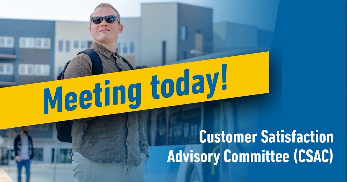 CapMetroATX's tweet photo. Join us tonight at 6:00 p.m. for a virtual #CapMetro Customer Satisfaction Advisory Committee meeting.
Join the meeting: https://t.co/YnUD3l6ksB
Committee info: https://t.co/Xzvj5eSwlc https://t.co/ni1nlGdw5s