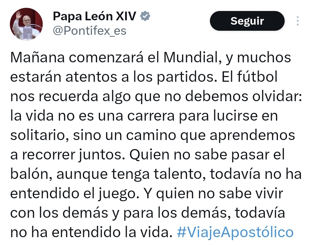 #NOTICIAS #CHTV 👉🏻Papa León XIV utiliza el Mundial como ejemplo de ...