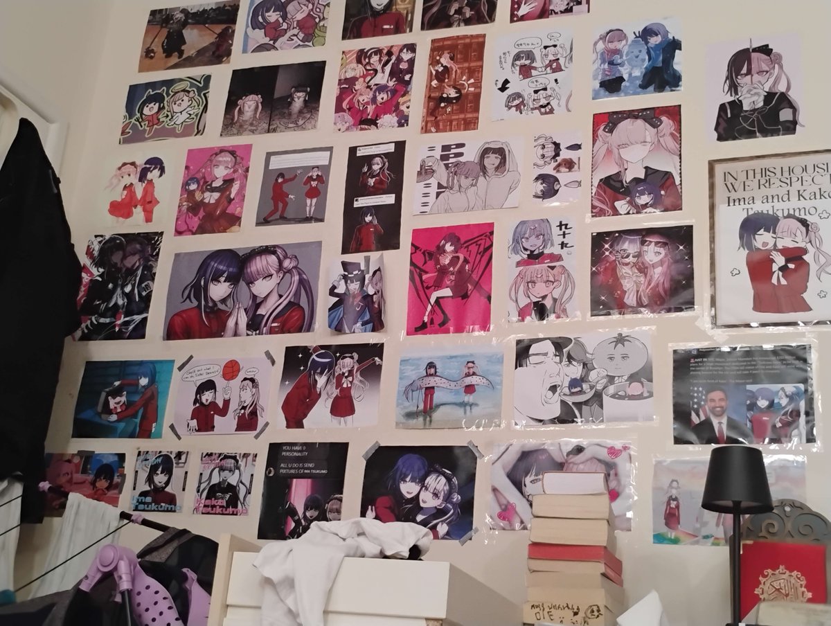 Kabber47's tweet photo. @Vexfairy I have a Tsukumo wall and you have no IDEA how many pages of incest I've accidently printed out and then had to take down. It's really hard sometimes... https://t.co/tZegpColAr