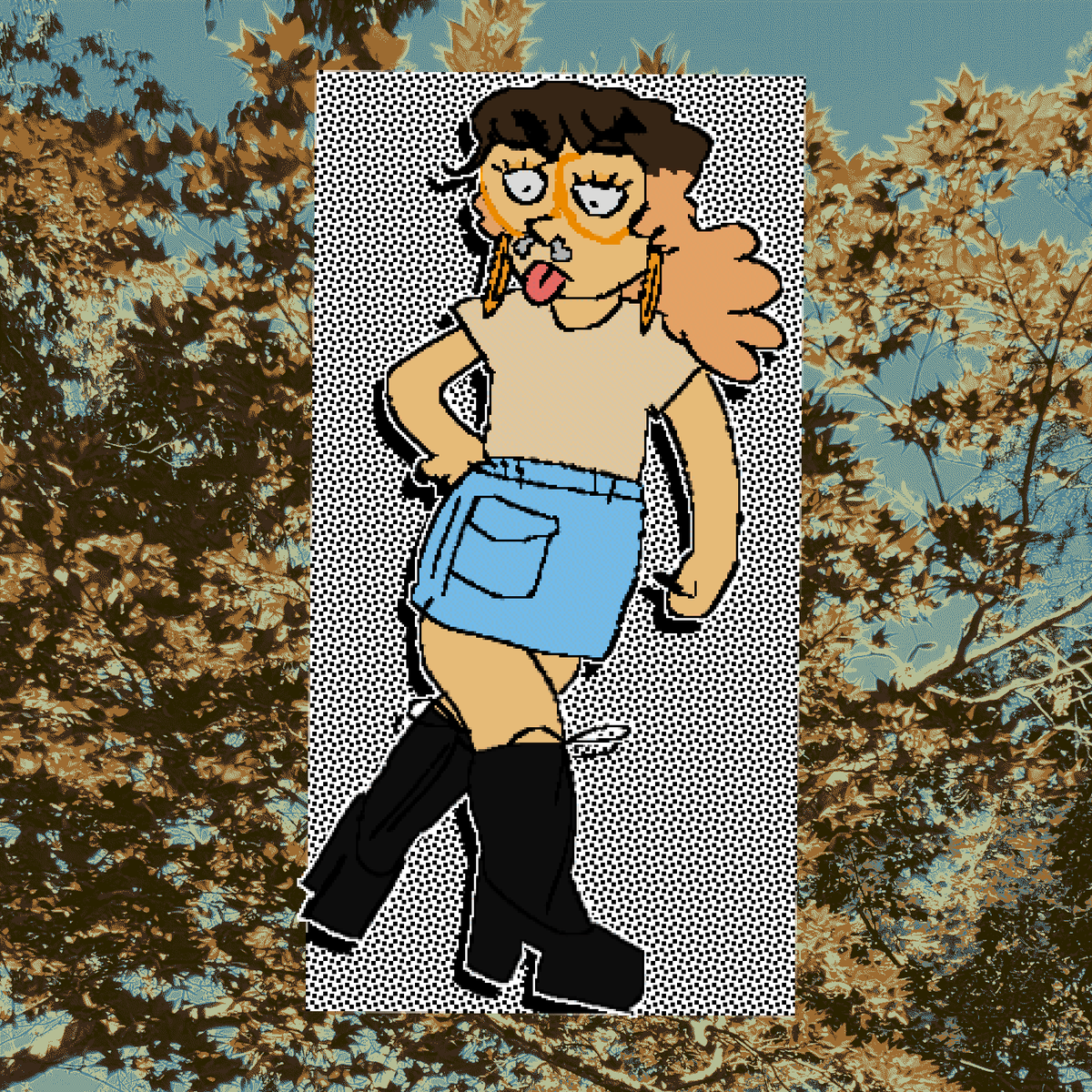 valyhell's tweet photo. drew this outfit :P https://t.co/Uis7krRS88