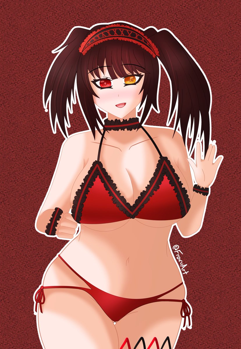 FrokuArt's tweet photo. It took me a little while, but I hope you like this Kurumi Tokisaki for her birthday. 
#date_a_live #DateALive #デート・ア・ライブ #時崎狂三 #KurumiTokisaki https://t.co/do3sAgf78k