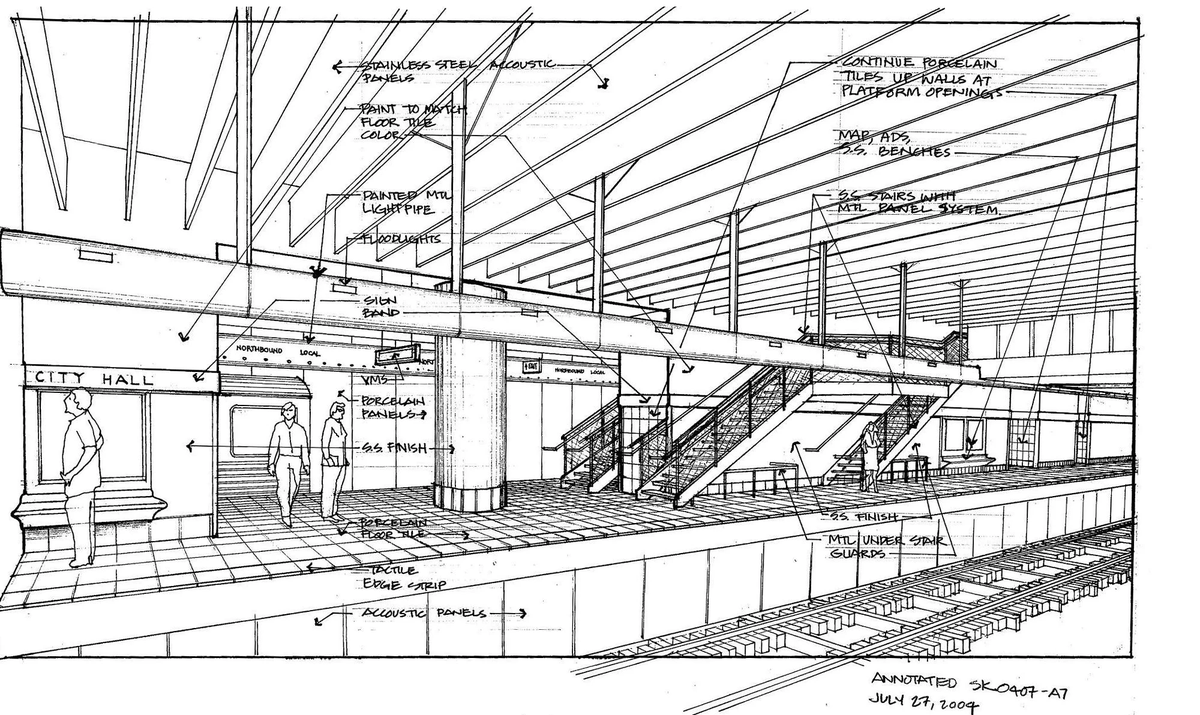 BlvdSubway's tweet photo. Tired of City Hall Station feeling cramped behind a forest of columns? 
Ready for an open, fully ADA accessible station that actually works for everyone?

Good news: the funding is on its way. By the mid 2030s, City Hall Station will be world class. Philadelphia's renaissance is coming, and it starts underground.