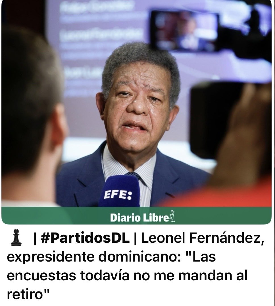 ignacioditrenf's tweet photo. Hay mucho nerviosismo entre los contrarios de @LeonelFernández sobretodo en Palacio y en el PRM porque hay LEON para mucho rato. Y ahora más con esa gigantesca plataforma llamada #FuerzaDelPueblo. @FPComunica https://t.co/DNFiE1kFXL