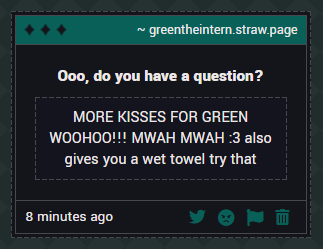 Green! (covered in paint) tweet media