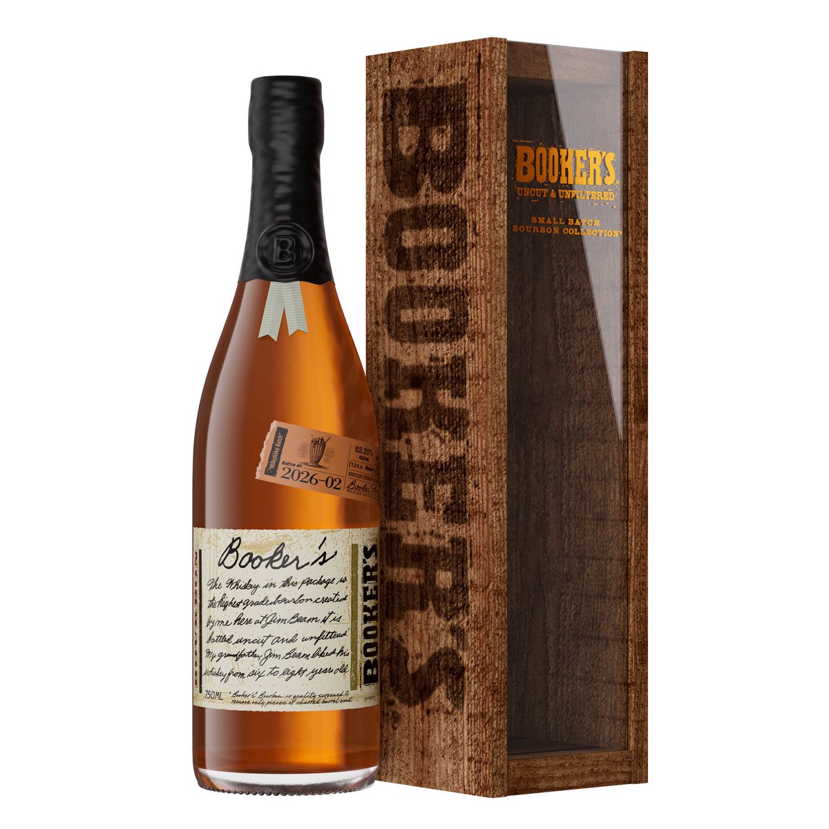 TheBourbonNews's tweet photo. Booker’s announced the second batch of 2026, The Milkshake Batch.

The batch is bottled at 124.4 proof and aged 7 years, 6 months, and 12 days. https://t.co/rYp0J1GE3i