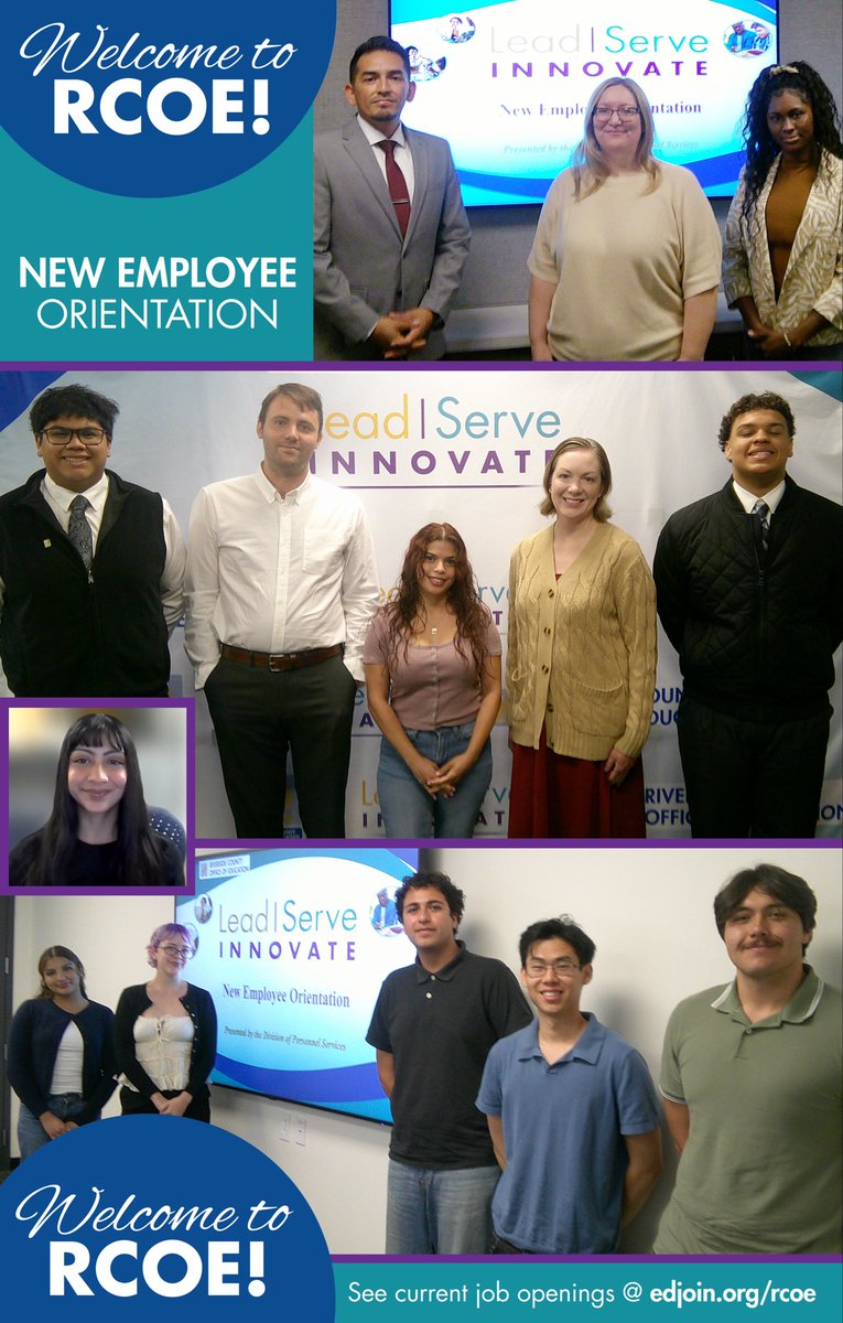 RCOE's tweet photo. We had 14 hires! Welcome to our EIGHT summer intern, HeadStart Teacher, School Psychologist, Software Engineer, Job Developer, SpecialED assistant, and C&amp;C Administrator. Check out more great and diverse job offers like these and apply today @ https://t.co/S1NPZ5hDW3. https://t.co/aeApP8q4lI