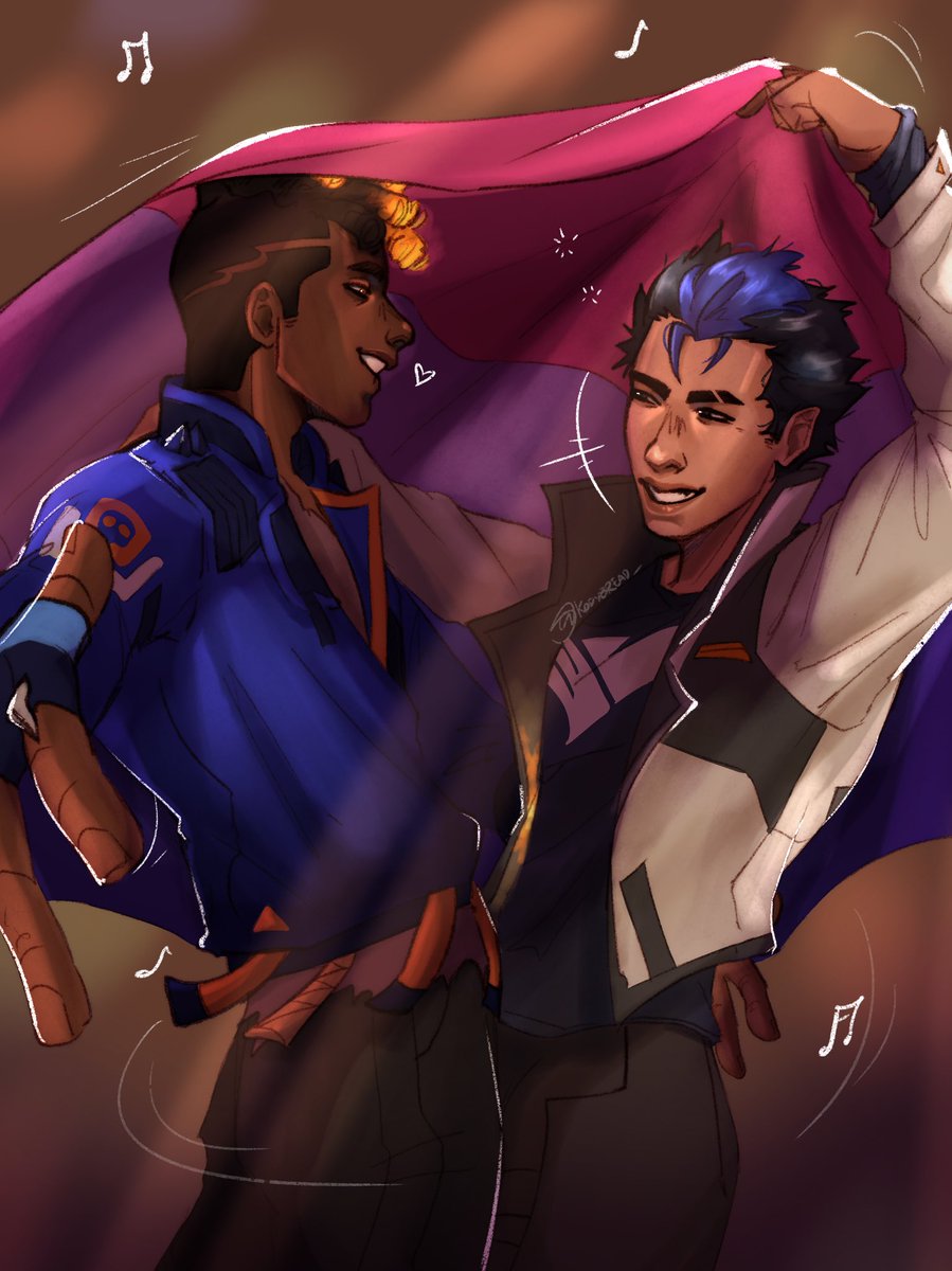 _kodybread's tweet photo. the bisexuals ever. Happy pride 🏳️‍🌈

#yorunix #valorant #valorantart #valorantfanart https://t.co/XG8lk9zUh4