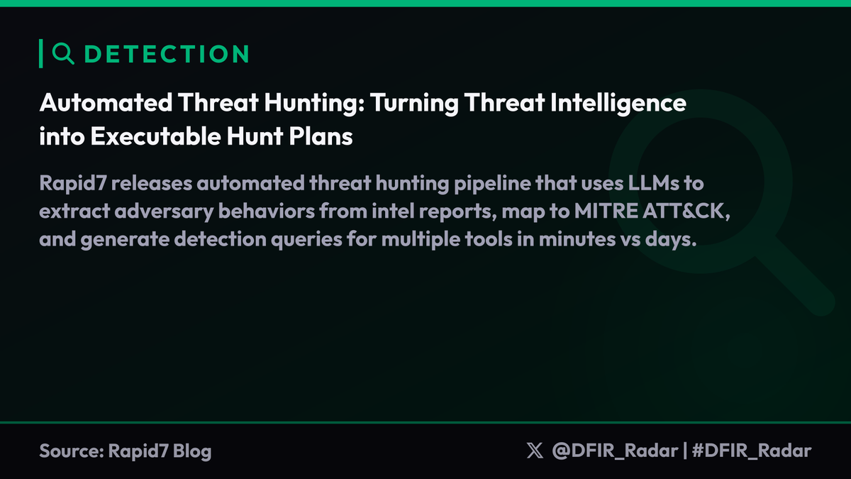Rapid7 releases automated threat hunting pipeline that uses LLMs to ...
