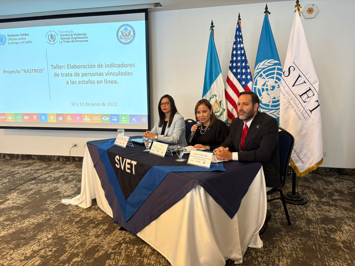secretariasvet's tweet photo. 💻🔍 La SVET, con el apoyo de UNODC, desarrolló el Taller Técnico del Proyecto RASTROS, un espacio de trabajo interinstitucional orientado a fortalecer la identificación de indicadores relacionados con la trata de personas vinculada a estafas en línea.

🤝 La actividad reunió a instituciones clave para intercambiar experiencias, analizar tendencias y fortalecer la coordinación en la detección e investigación de esta modalidad delictiva emergente.

@UNODC 

#SVET #TrataDePersonas #ProyectoRASTROS #Prevención