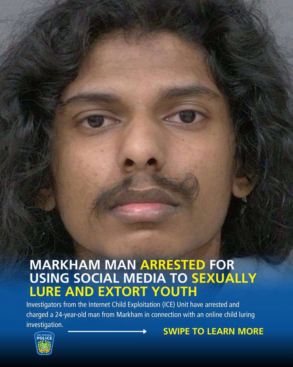 Markham Man Arrested for Using Social Media to Sexually Lure and Extort ...