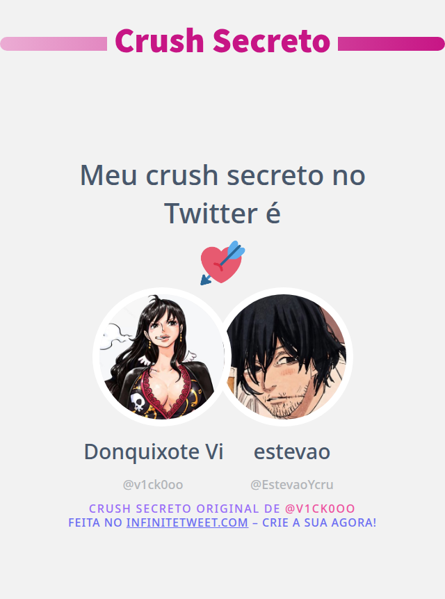 v1ck0oo's tweet photo. Meu crush secreto no Twitter é @EstevaoYcru

➡️ https://t.co/NEwP8ryfc1 https://t.co/Tus6FOTwO5