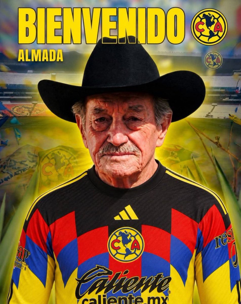 IngSharly's tweet photo. @ClubAmerica Bienvenido profe Almada, ojalá vengan muchos éxitos. https://t.co/eKWdNjmyrN