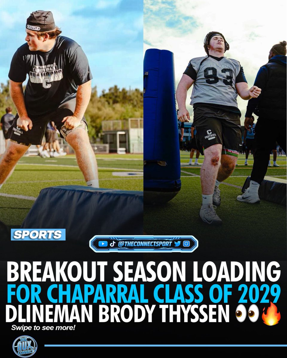 theconnectsport's tweet photo. 🚨 Don’t Sleep on Brody Thyssen 

Known as one of the hardest workers around, Chaparral 2029 DL Brody Thyssen continues to put in the work and it’s starting to show. 🔥

@bthyssen2029 https://t.co/1r425aytYC