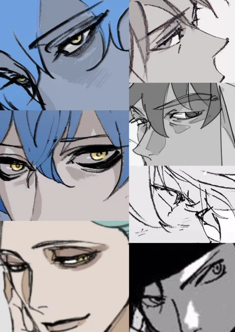 #このタグを見た人は自分の絵柄の目の部分を見せる
ちょうどまとめてたので乗ります🚃 