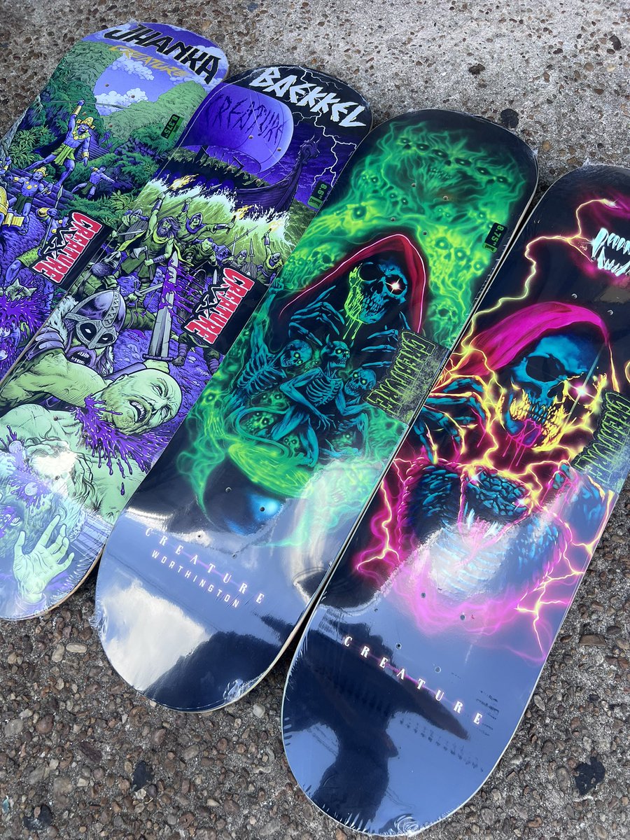 Reliefskate's tweet photo. New Creature Decks Now Available https://t.co/iXejibgtDa