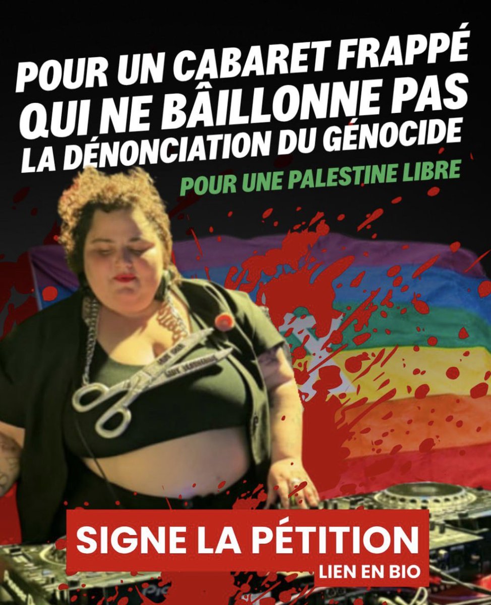 LesVertsPop_Gre's tweet photo. @AbdelnourDjeb @Kenza_Doukhi38 Total soutien à @AbdelnourDjeb et @kenzadoukhi38 lâchement violentés par la team de "l'amour"...

Pas de soutiens du génocide dans nos fêtes ! 

https://t.co/fZtPC0Xxw5✍️ 

#FreePalestine✌️🇵🇸 https://t.co/f0ExUFd7aF