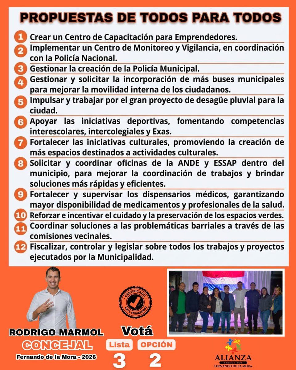 maurimaluff's tweet photo. @EdQuintana @Ingridcon1D @desimasi2 @FilizzolaRafael Ahí les tengo el dato! En Fernando también hay alianza de la oposición y la lista también es lista 3. Te presento el candidato del PDP, Rodrigo Mármol, con sus propuestas! https://t.co/mNWAXtcjYL