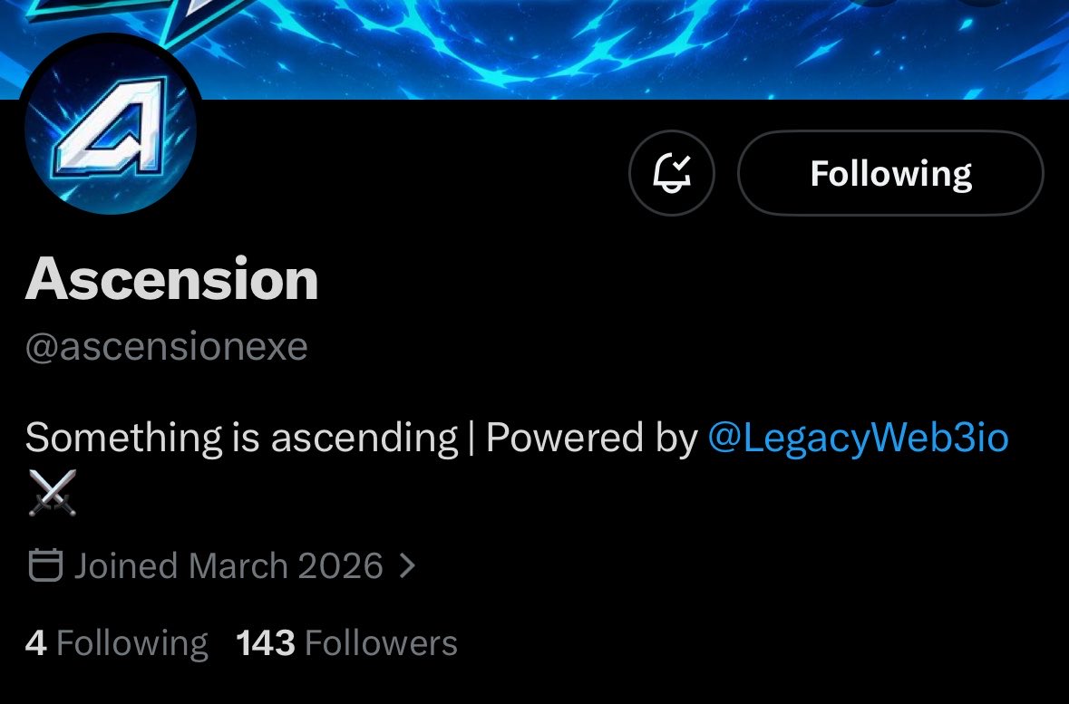 degenscenes's tweet photo. early 

@ascensionexe powered by @LegacyWeb3io 

LegacyWeb3 is a gaming server guild by @SHADOW_NFT15 &amp; @thunderxdxd 

probably something https://t.co/O6f8VNIZ58