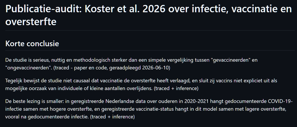 patricksavalle's tweet photo. Beste @mkeulemans ik heb mijn AI-agents een peer-review laten doen en de LUMC paper ondersteunt jouw claims NIET en bevat grote mankementen. 

Peer-review: https://t.co/m1LAdftNDe 

Nederlandse toelichting: 
https://t.co/3WDTM49p4c

@LUMC_Leiden @dancalegria @CeesCees72 

Mocht iemand Deep Seek v4 hebben, dan graag deze skills gebruiken voor de peer review https://t.co/eK8qZsZjLQ 

Ik heb dit met OpenAI Codex (GPT 5.5.( gedaan, maar die is veel minder sterk hierin dan Deep Seek.