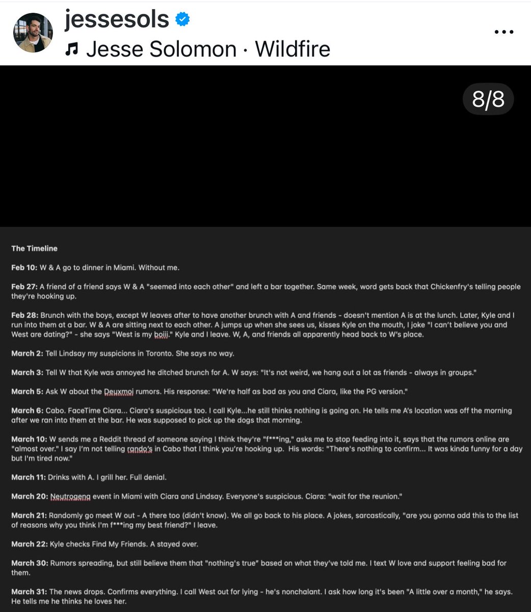 JaysRealityBlog's tweet photo. Jesse posts the timeline on his IG. #SummerHouse https://t.co/Skg7q18G9D