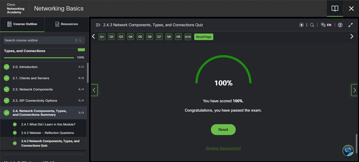 archishah61's tweet photo. Day 21/100 🚀

Completed Module 2: Network Components, Types, and Connections in the Cisco Networking Basics course. 🌐
Learned about network components, network types, device connections, and ISP connectivity options. ✅

#100DaysOfLearning #CiscoNetworking #NetworkingBasics https://t.co/uAeW70rwwE