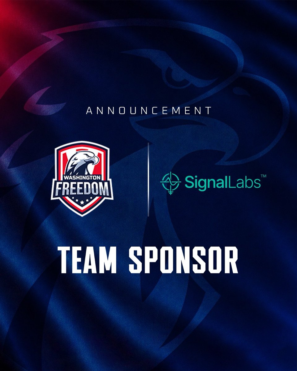 WSHFreedom's tweet photo. Washington Freedom welcomes Signal Labs as our newest partner for #CognizantMLC2026.

#FreedomExpress https://t.co/5S5l6sls1w